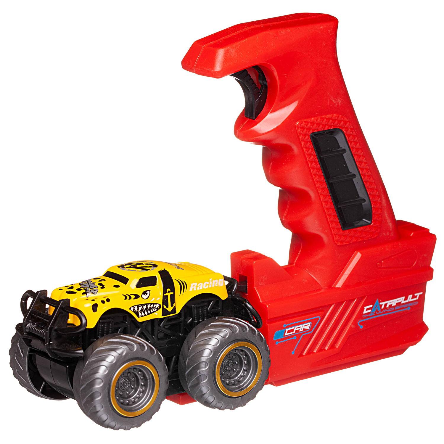 Автомобиль Junfa с пусковым устройством WT-07524/желтая - фото 4