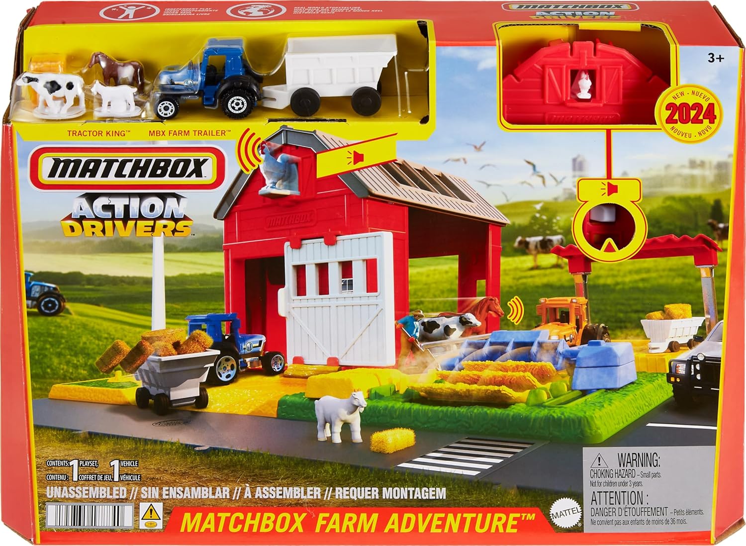 Набор игровой Matchbox Настоящие приключения-Ферма со светом и звуком HRY42 HRY42 - фото 6