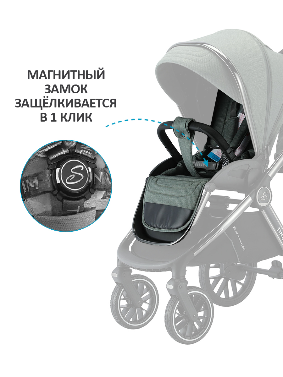 Коляска 3в1 Sevillababy Tinum хаки - фото 7