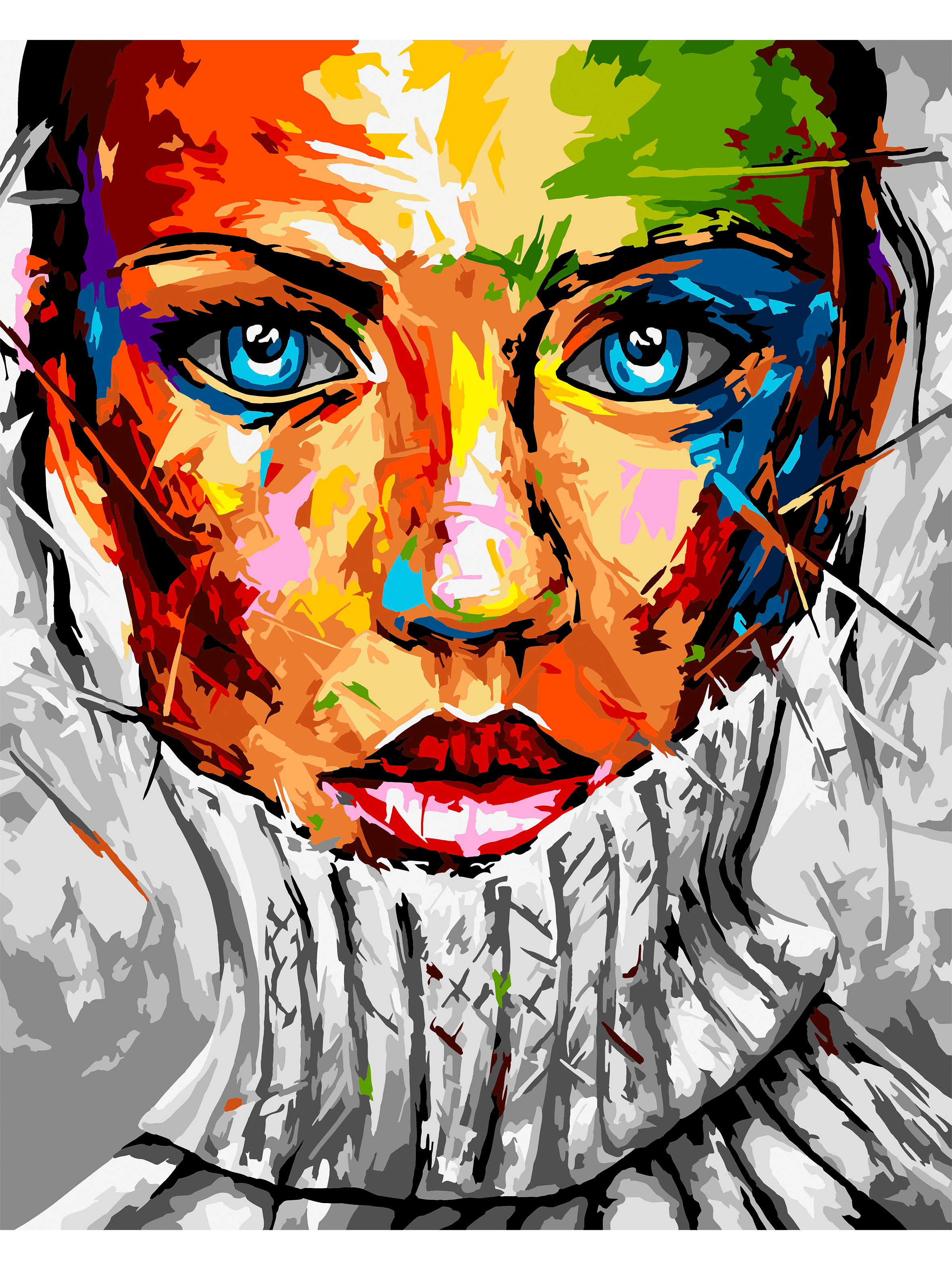 Картина по номерам Art sensation Красивый взгляд - фото 2