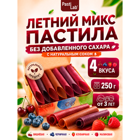 Пастила PastiLab ягодная 4 вкуса