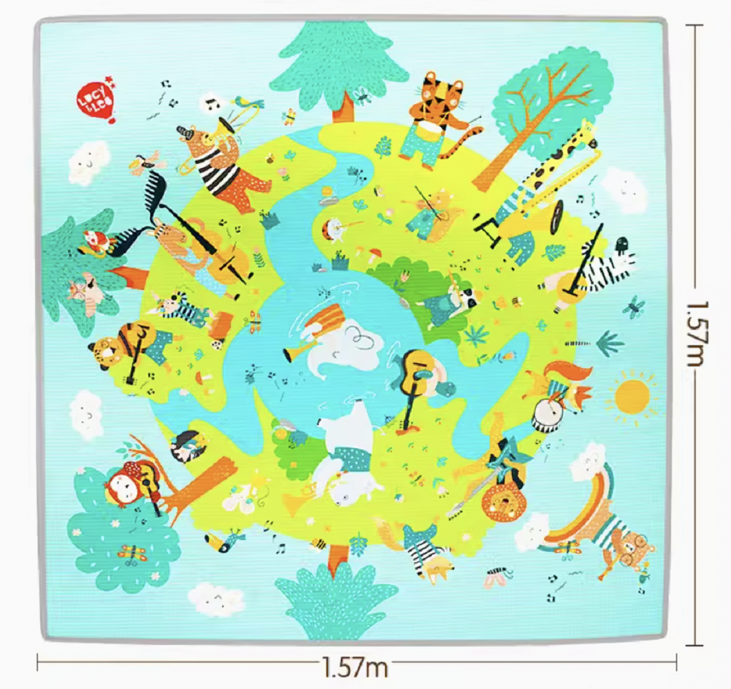 Lucy&amp;Leo LL308 Коврик игровой 157 см*157 см. (толщина 2 см) - фото 2