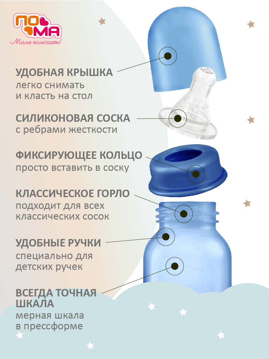 Бутылочка Пома Easy Cup 250 мл 2 шт. - фото 6
