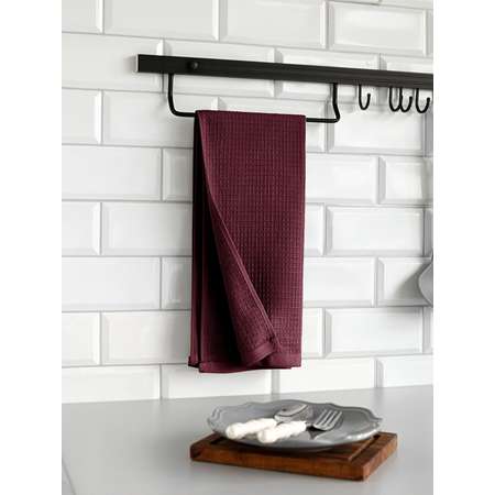 Полотенце кухонное 2 шт. DeNASTIA 35x75 см 100% Хлопок винный D100422