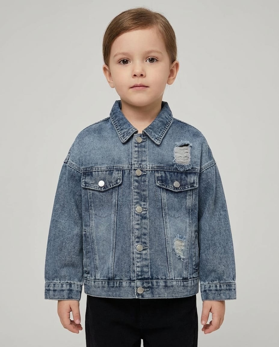 Изображение товара Стильная джинсовая куртка Charos для девочек подростков