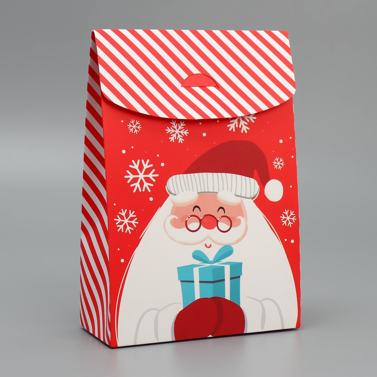 Коробка складная Дарите Счастье "Дед Мороз", 15 х 7 х 22 см - фото 4