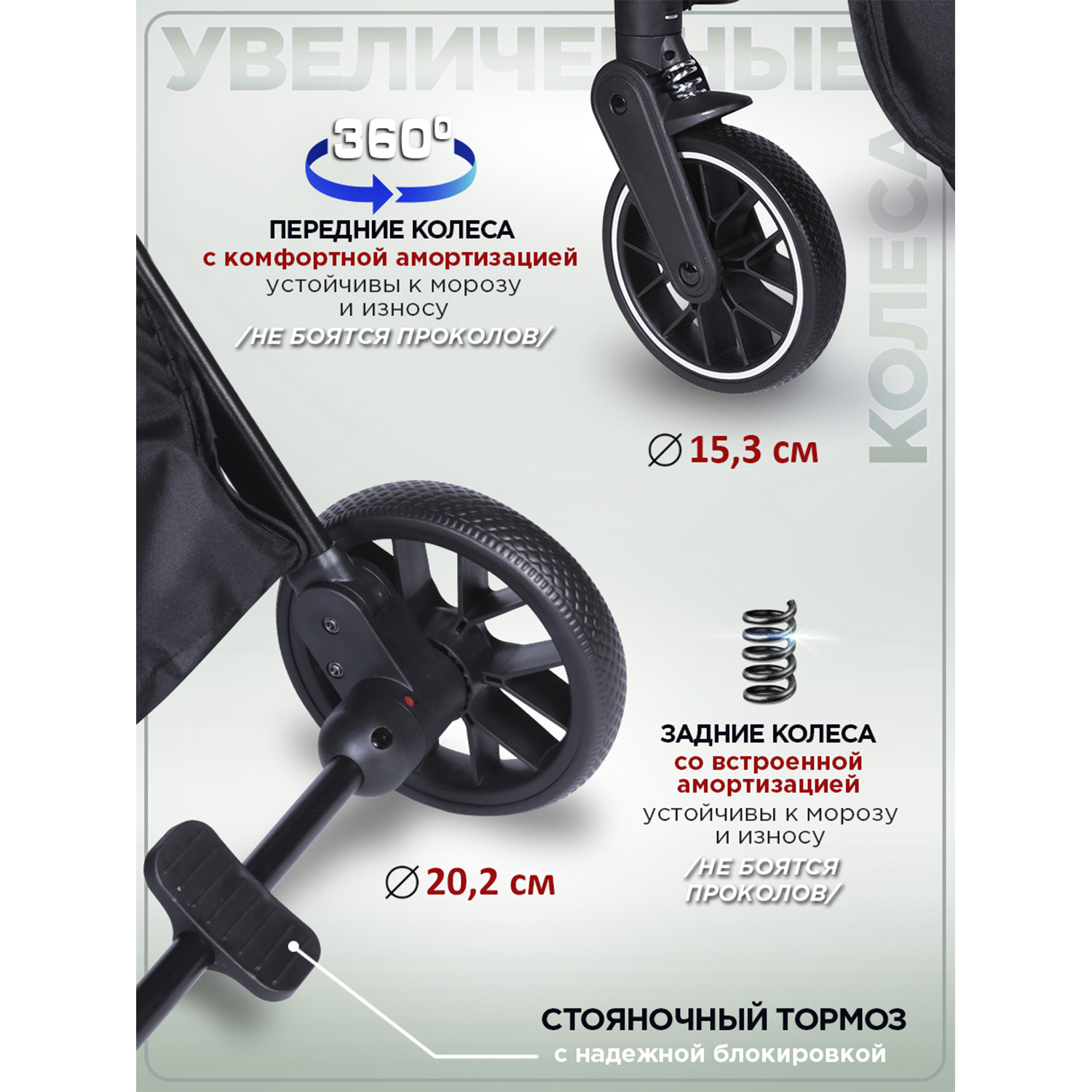Коляска прогулочная BabyCare Mira хаки - фото 4