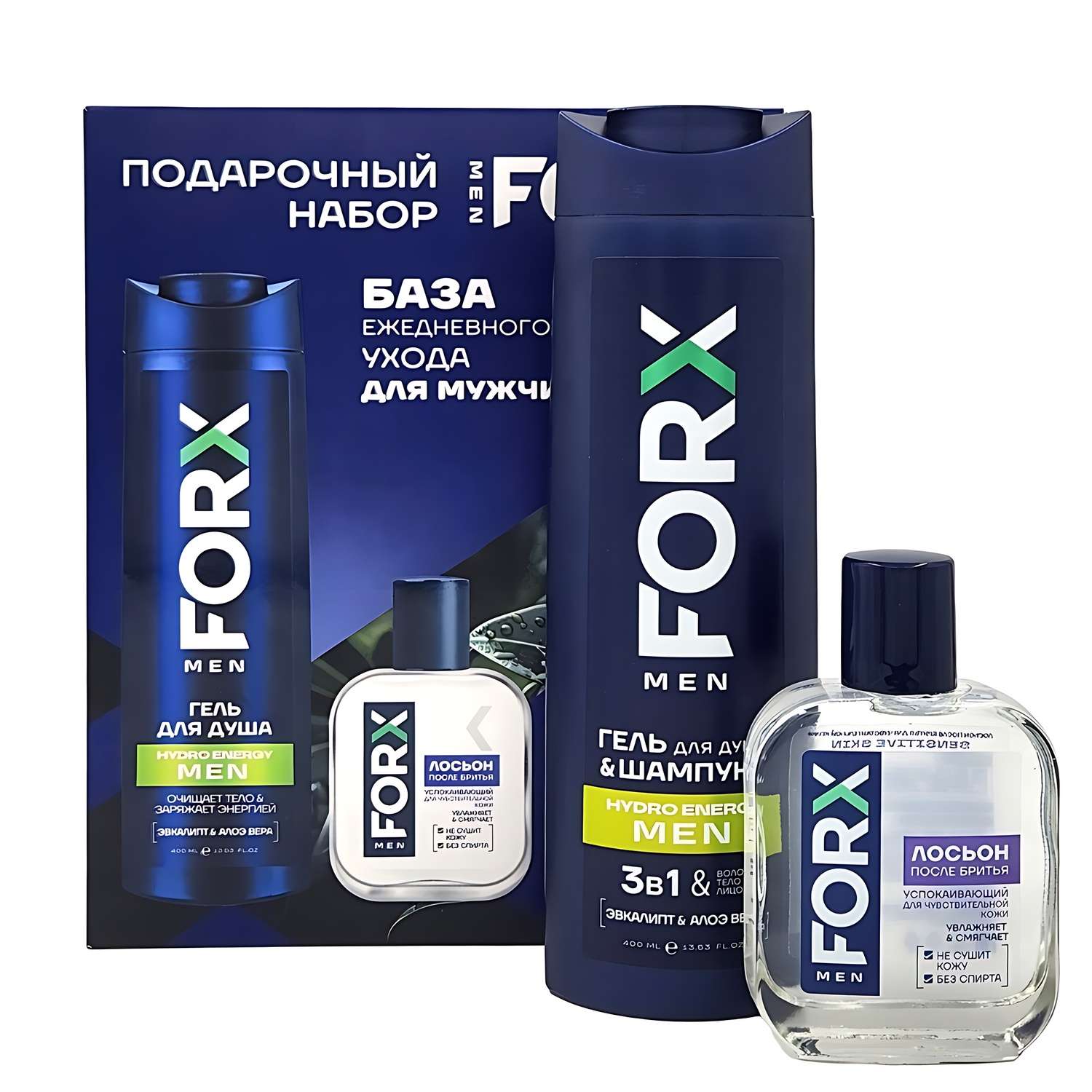 Набор средств FORX Гель 3в1+Лосьон после бритья - фото 2