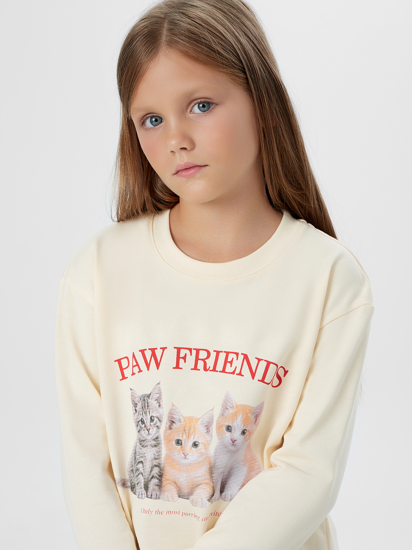 Лонгслив Mark Formelle (Марк Формэль) 127931/топленое молоко +печать - фото 5