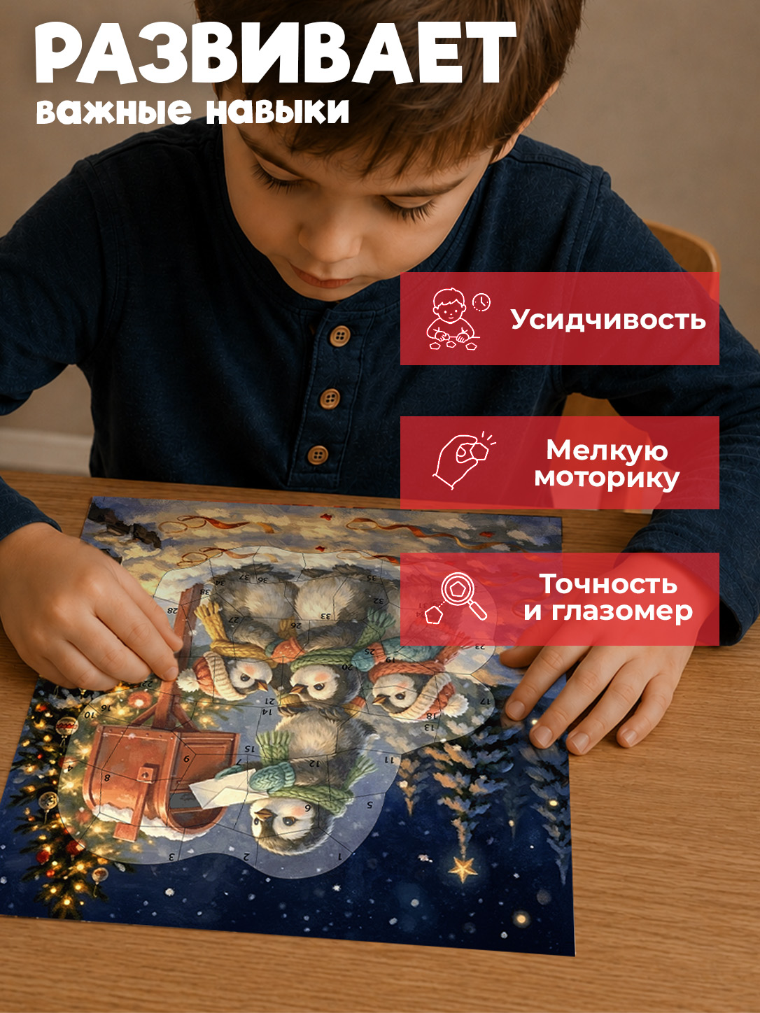 Мозаика по номерам Дрофа-Медиа В ожидании Нового Года - фото 4