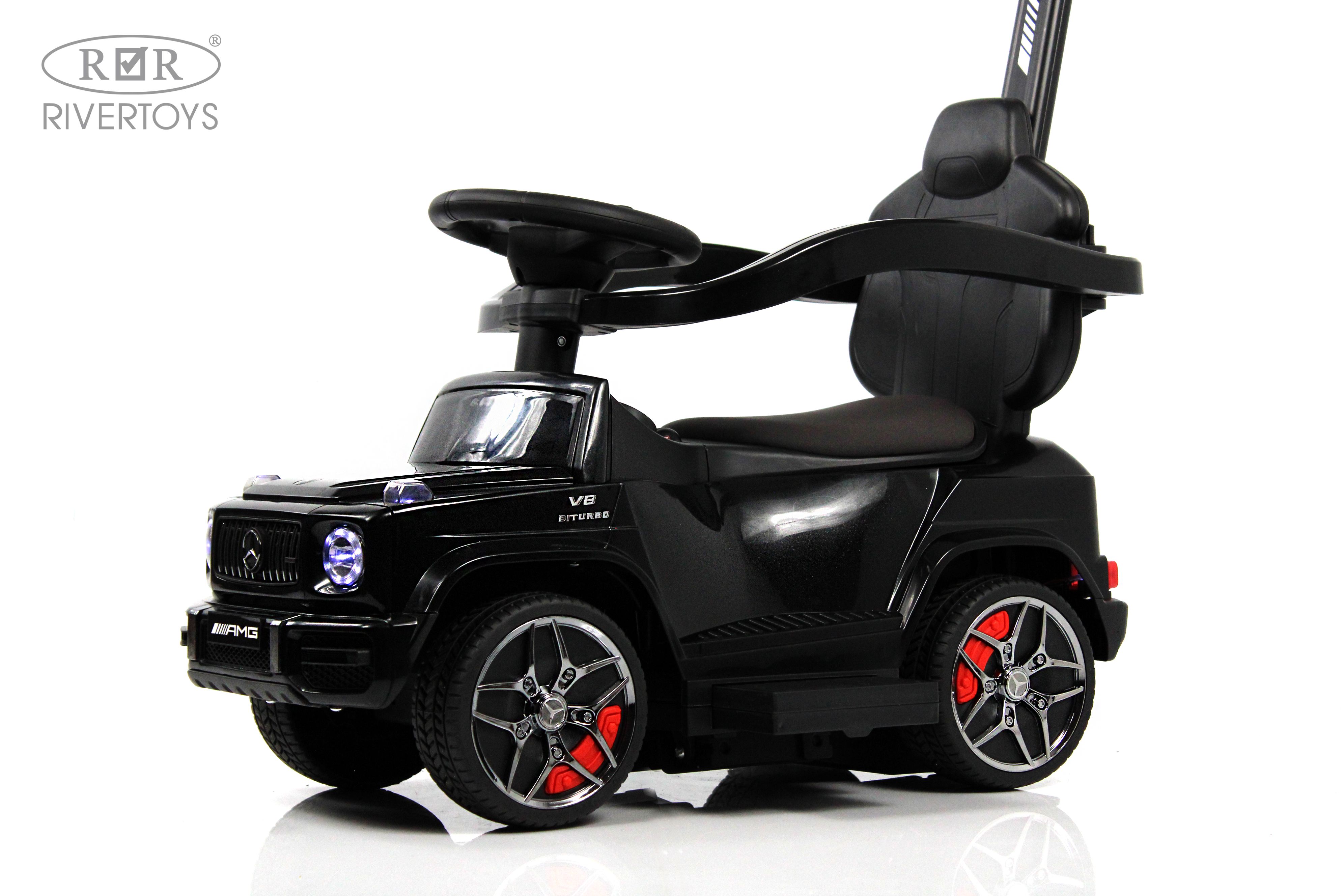Каталка RIVERTOYS Mercedes-BenzG63 Black Diamond черный - фото 16