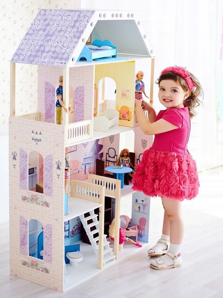 Домик для кукол PAREMO 130 см с мебелью PD318-02 - фото 2