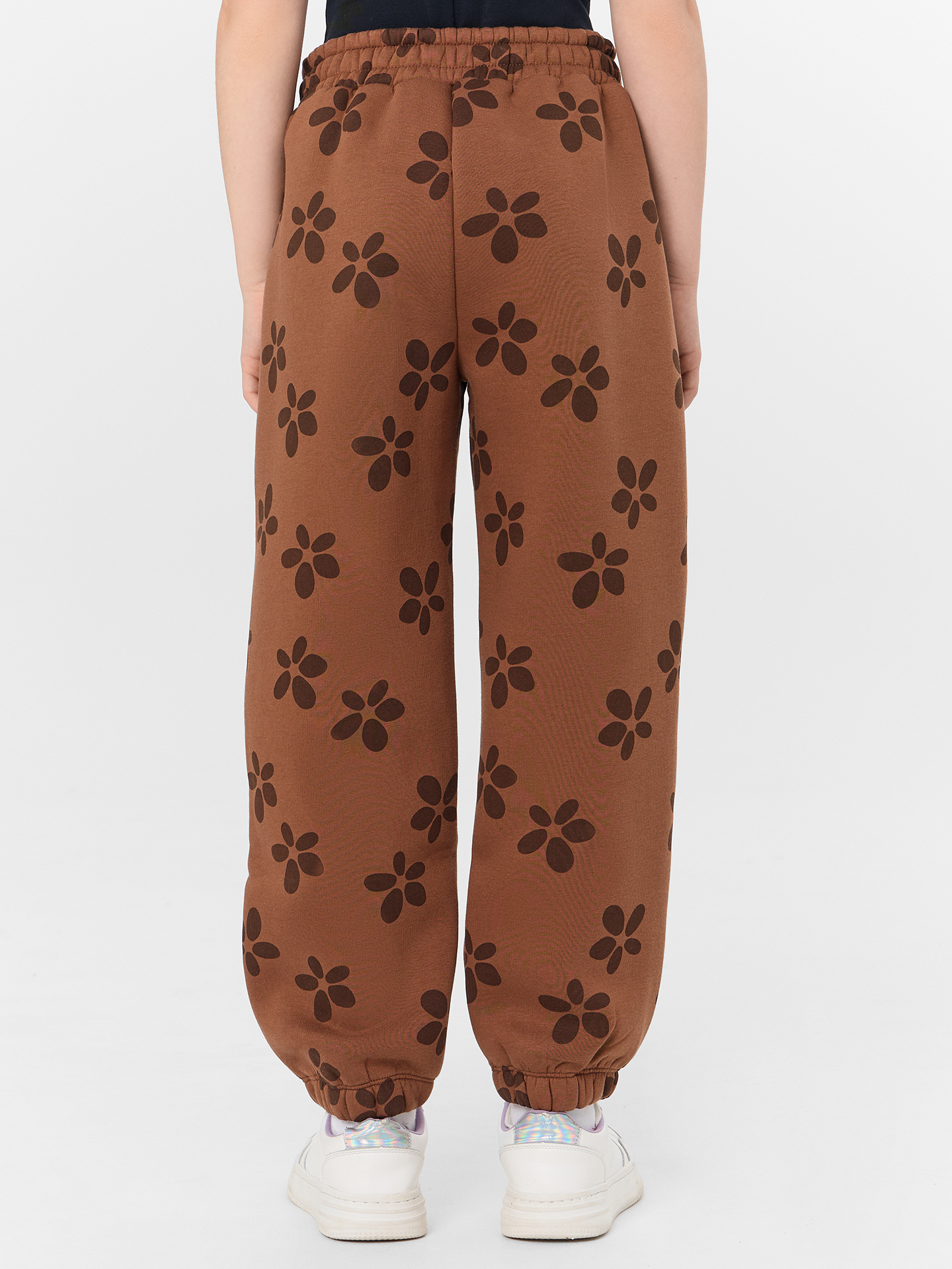 Брюки Mark Formelle (Марк Формэль) 187770/цветочки на коричневом - фото 2