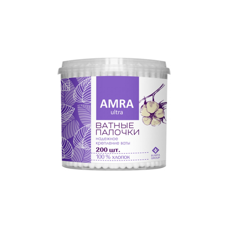 Ватные палочки Amra 200 шт.