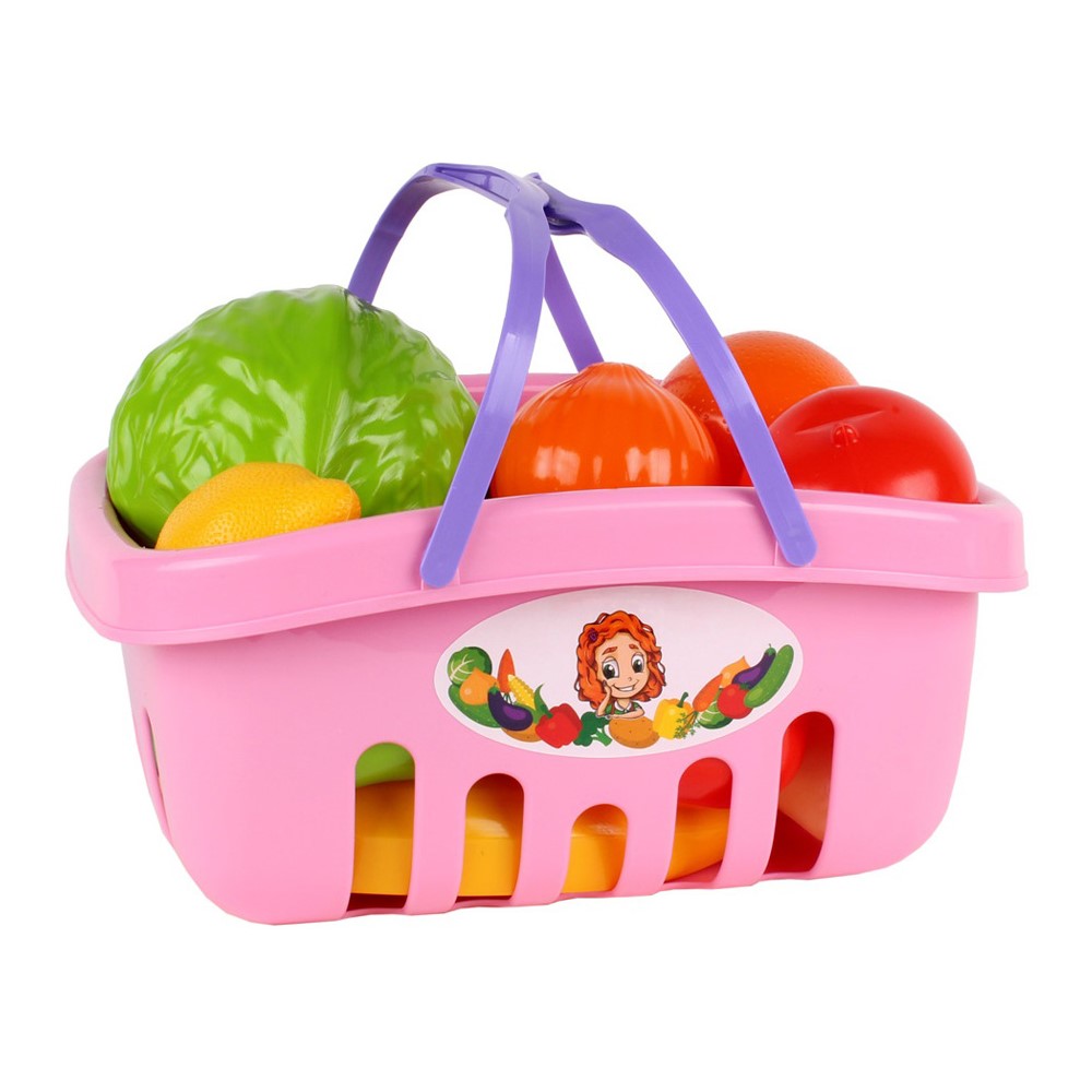 Игровой набор Технок тележки и корзинки, продукты - фото 1