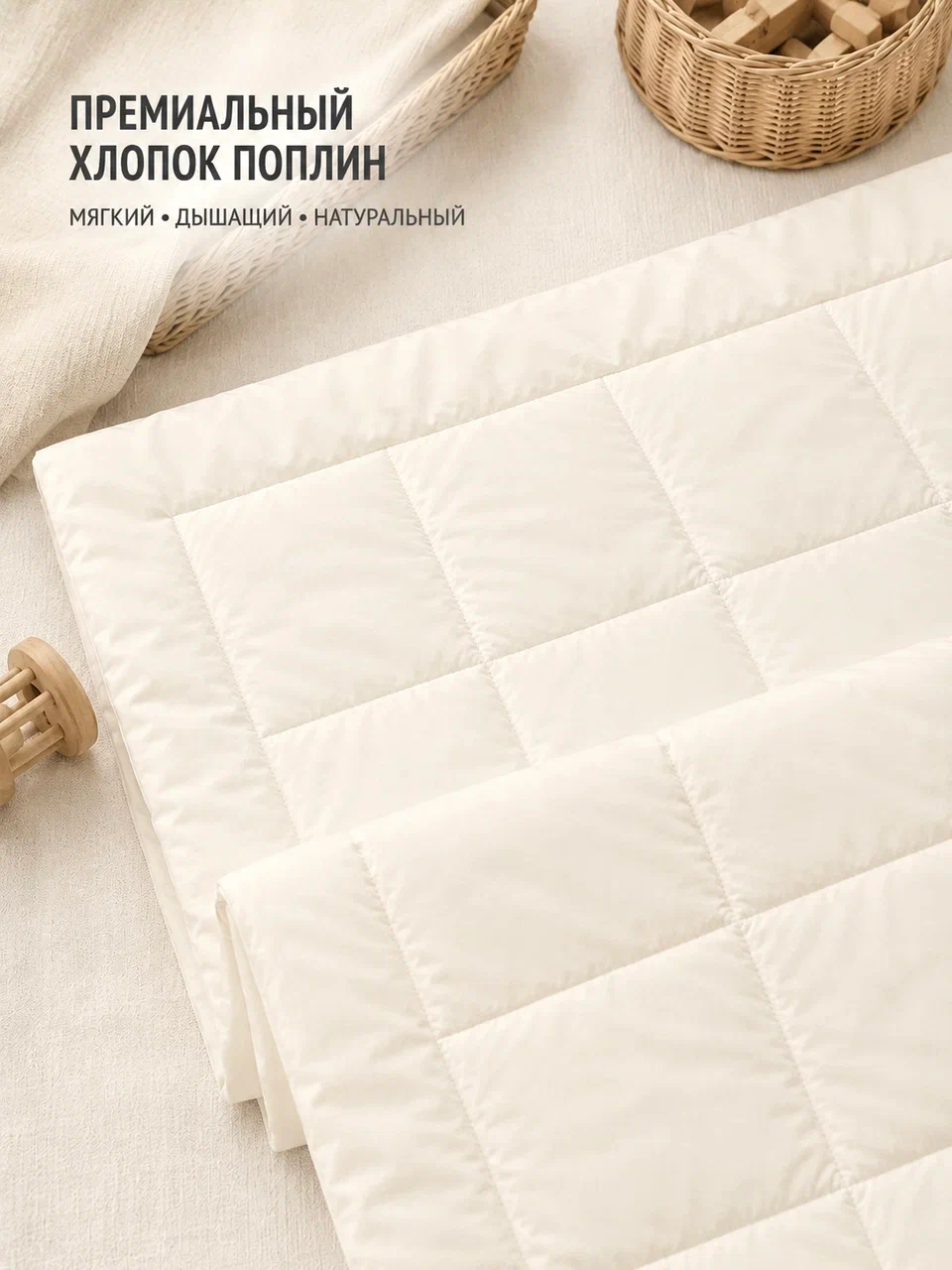 Одеяло MamiBro хлопок 90 x 110 см - фото 9