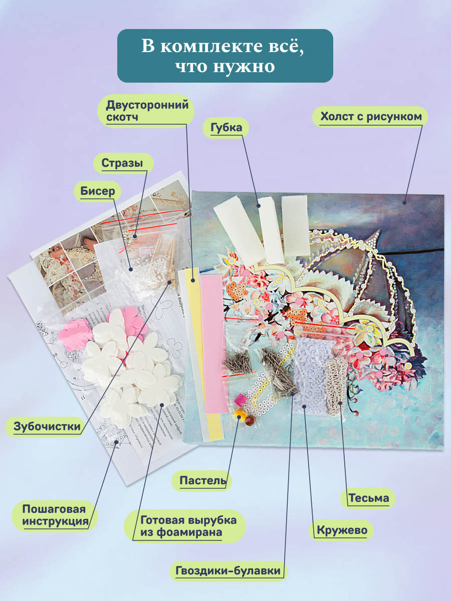 Картина из страз Волшебная мастерская Романтика дождя - фото 5