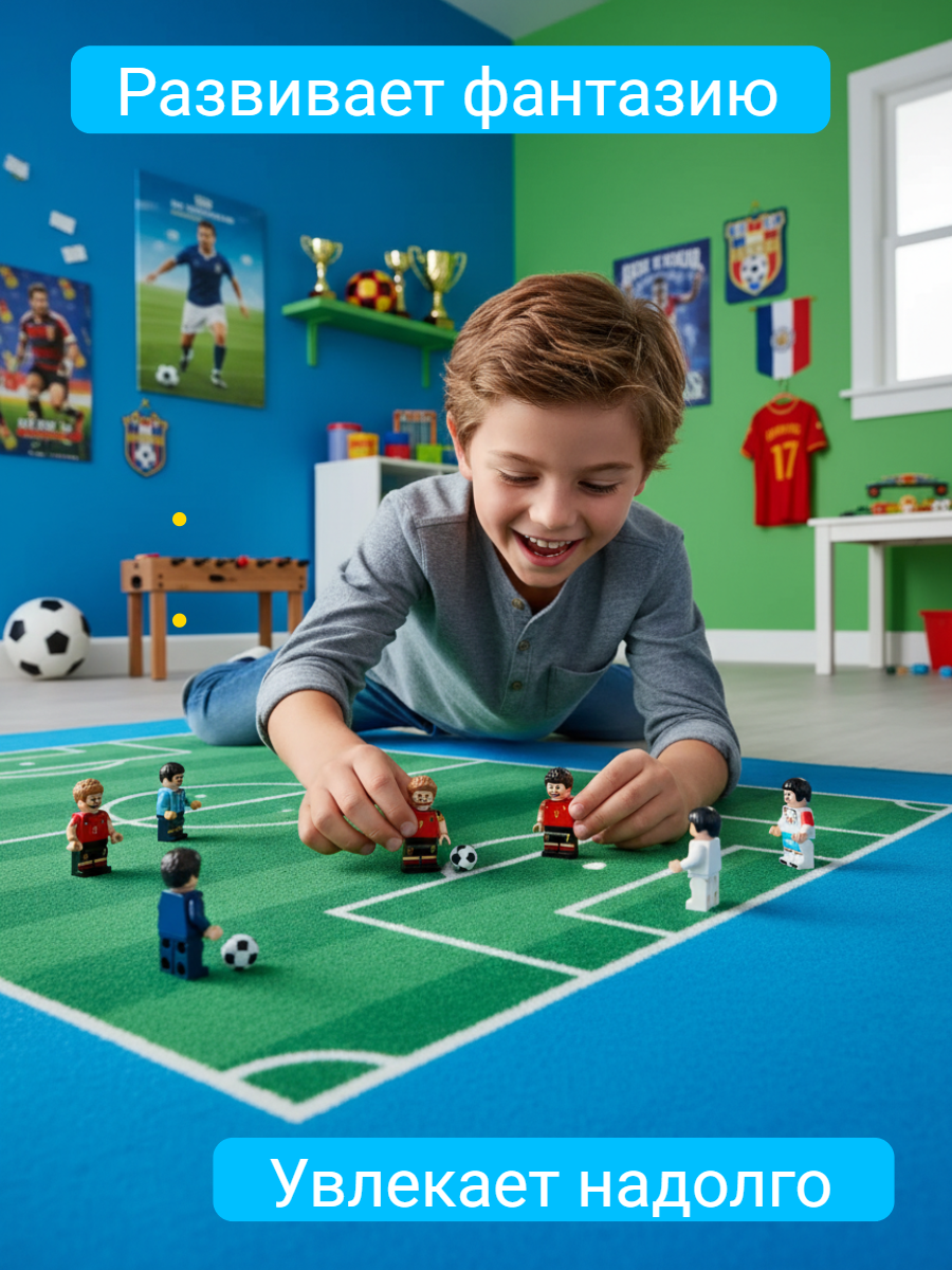 Игровой набор ТОТОША фигурки Футболисты лего 12шт - фото 4