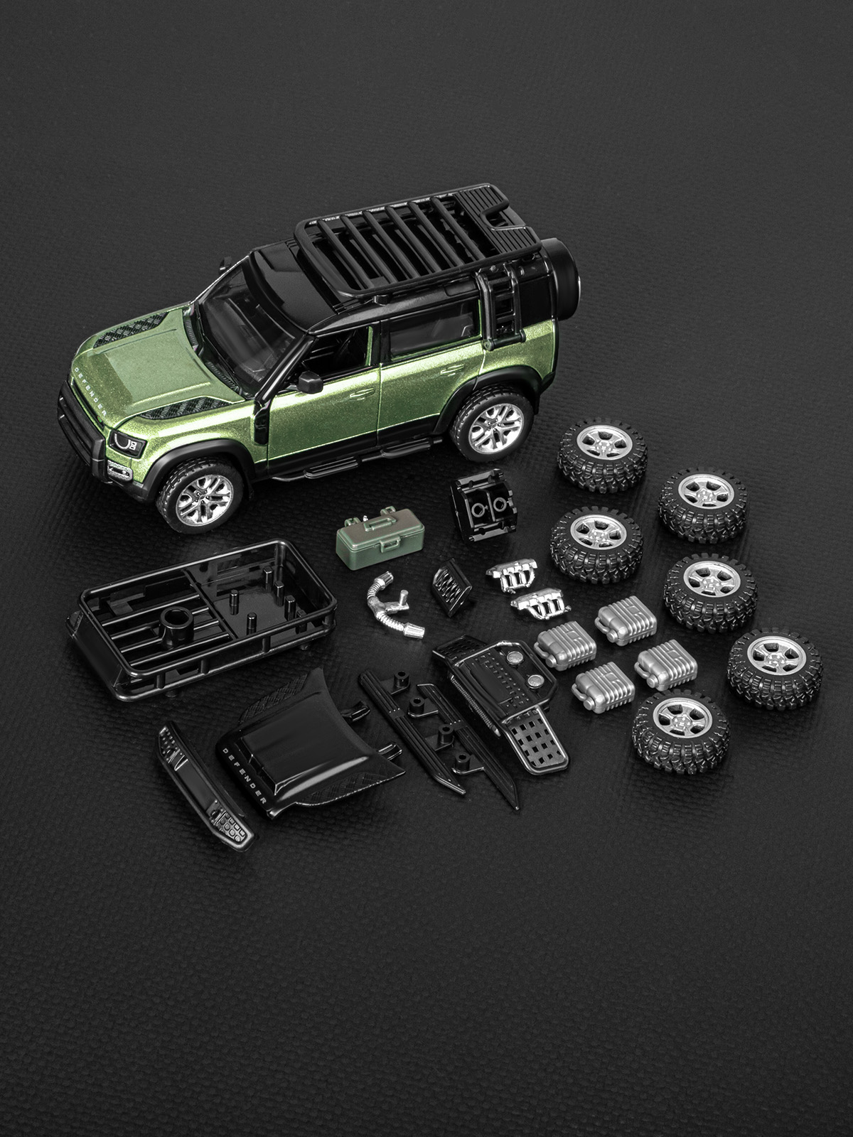 Автомобиль АВТОпанорама Land Rover Defender 110 Сборная модель 1:43 JB1251719 - фото 33