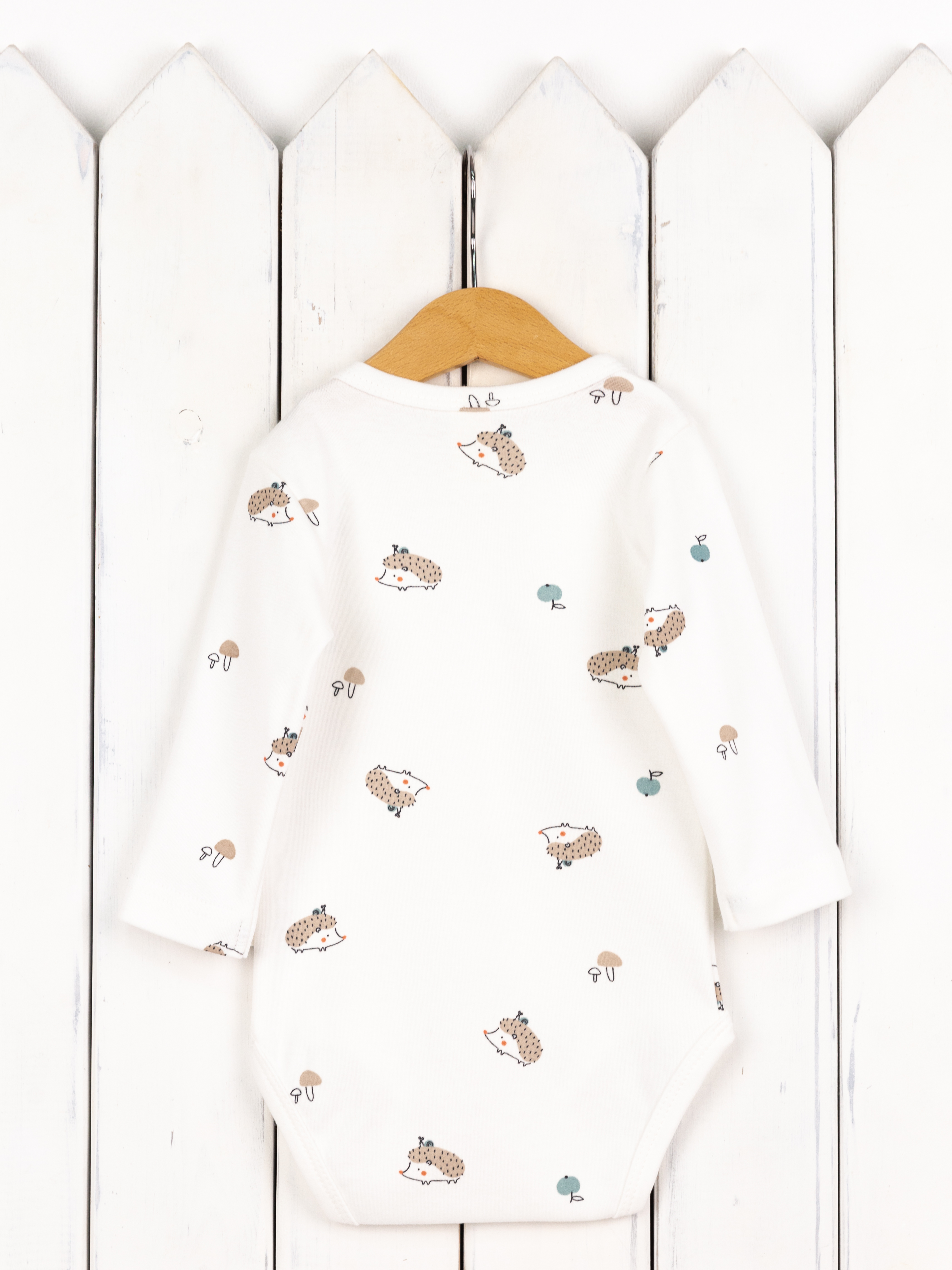 Боди Baby boom Б125/10010-И(Н) Боди длин.рукав/ёжики - фото 7