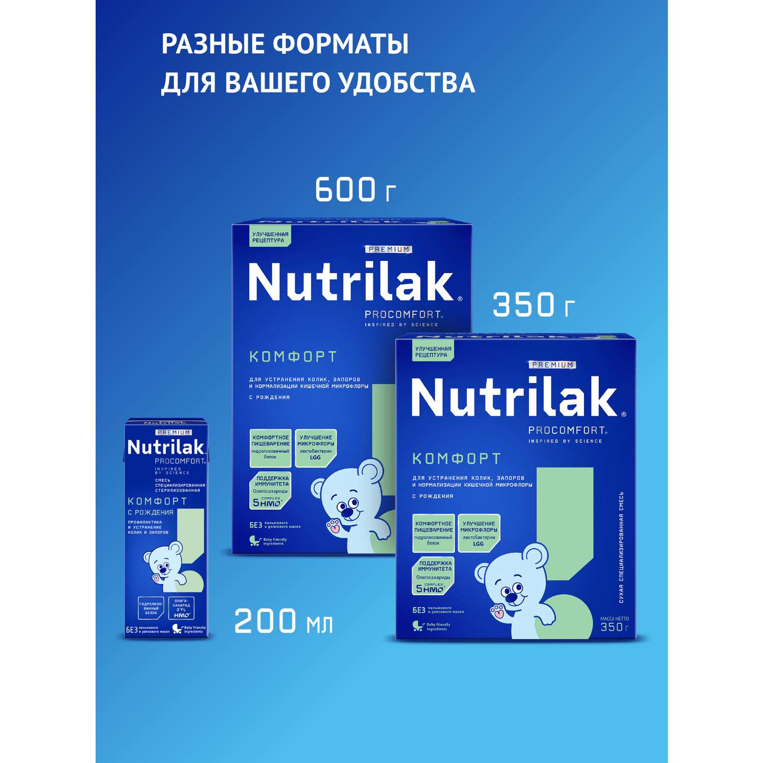 Смесь Nutrilak Premium Комфорт сухая специализированная 350г с 0месяцев - фото 17