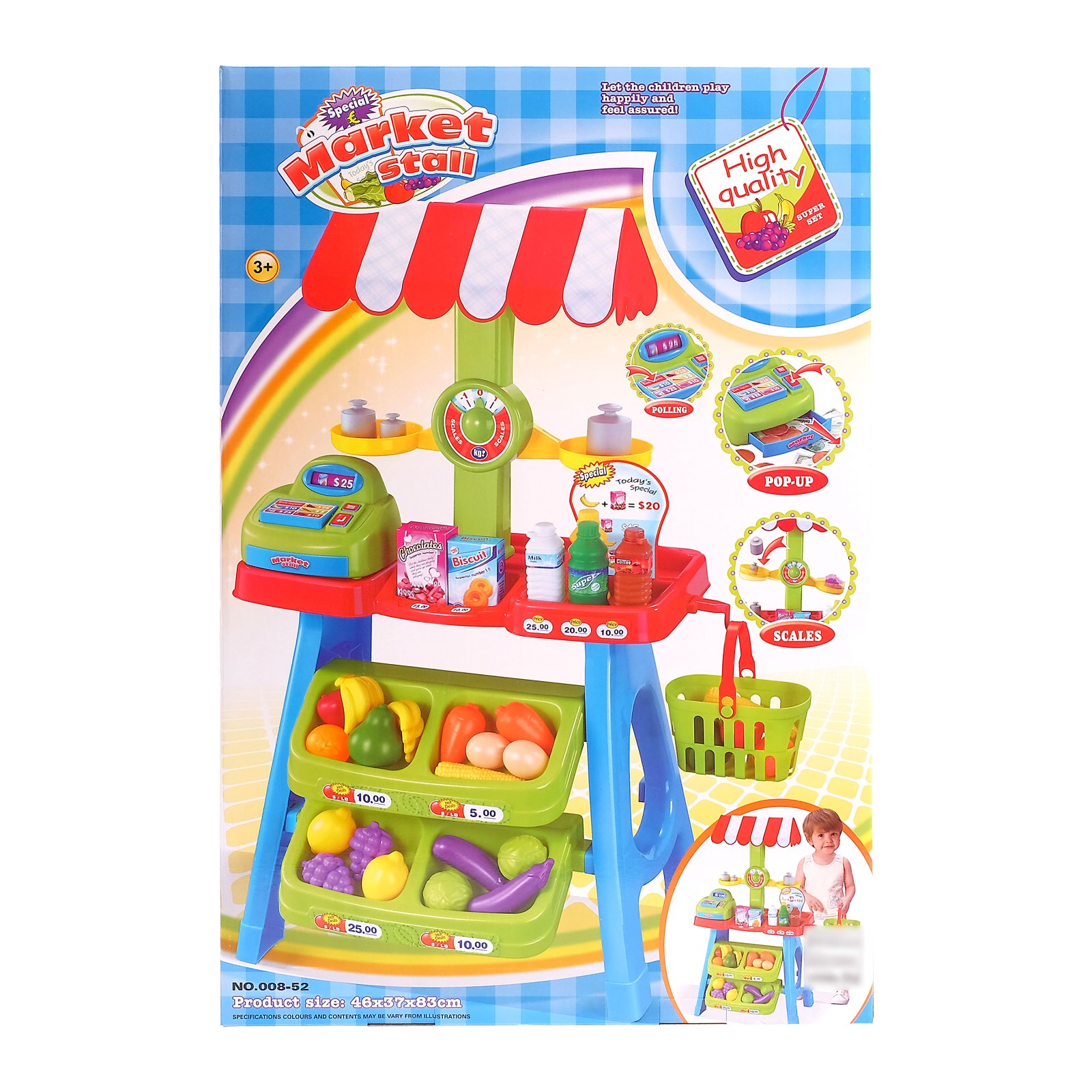 Игровой набор Sima-Land продукты, прилавок, касса - фото 7