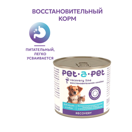 Корм для собак и кошек Pet-a-Pet 240г диетический восстановительная диета Recovery