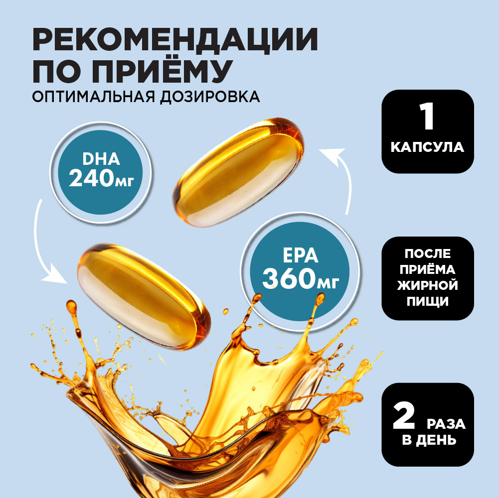 Омега 3 Guten Morgen рыбий жир в капсулах для взрослых, omega 3 - фото 2