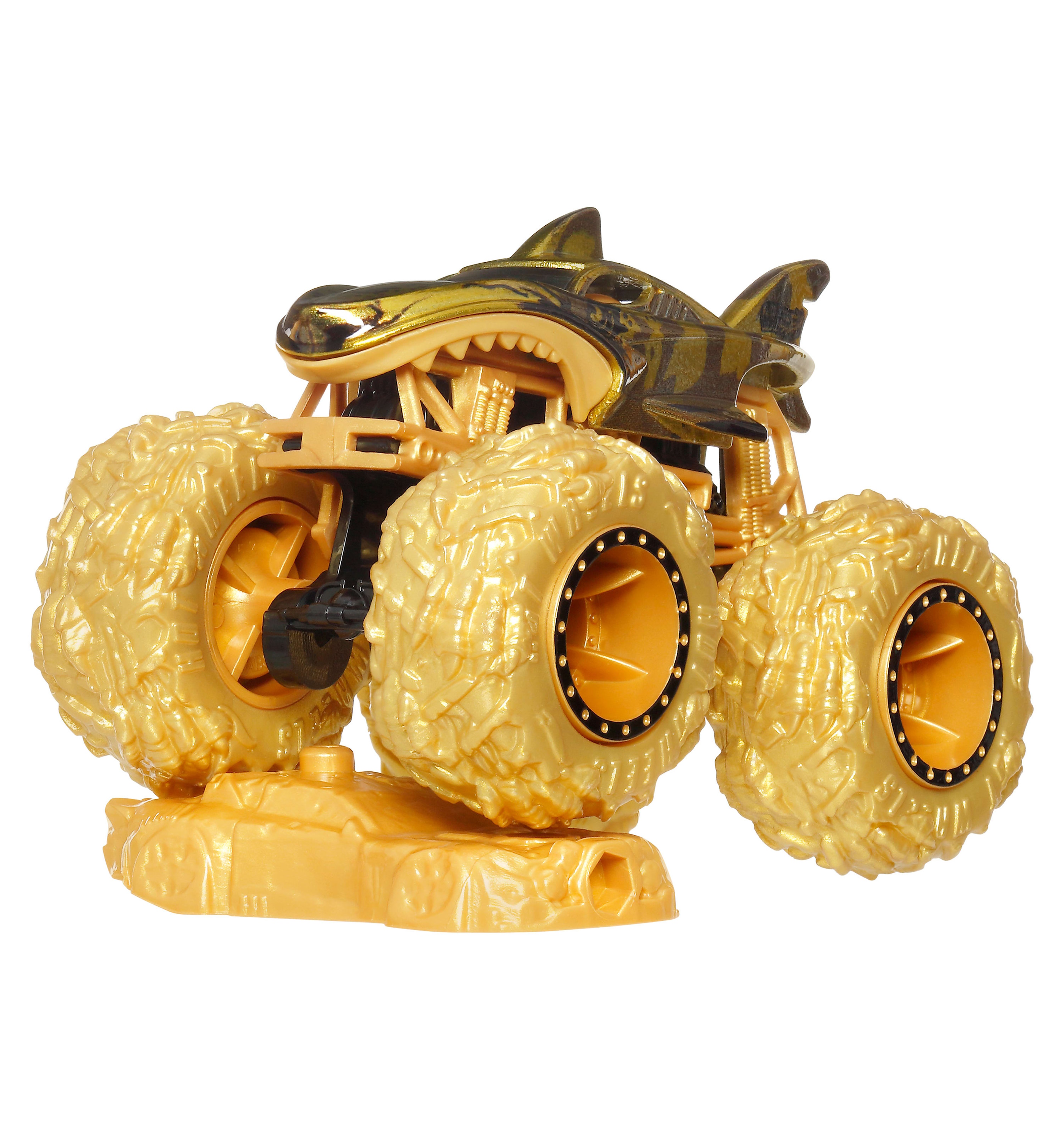 Монстр-трак Hot Wheels Золотой промо‑монстр‑трак 1:64 JJB12 - фото 4