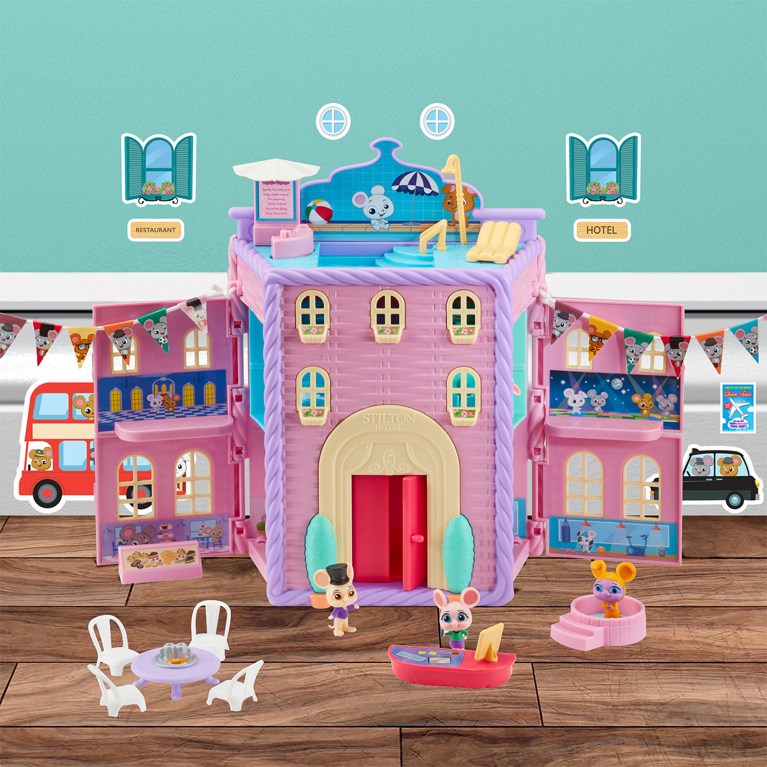 Игровой набор Mouse in the House Грандотель Стилтон Хампер - фото 9