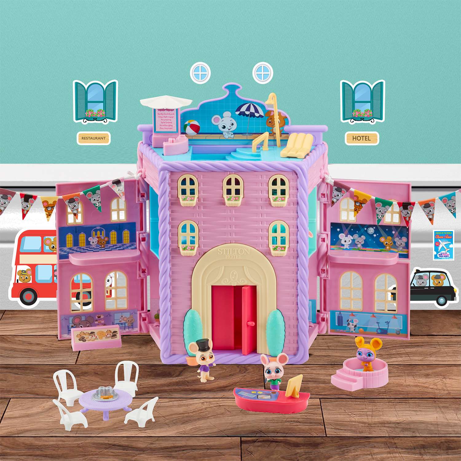 Игровой набор Mouse in the House Грандотель Стилтон Хампер - фото 9