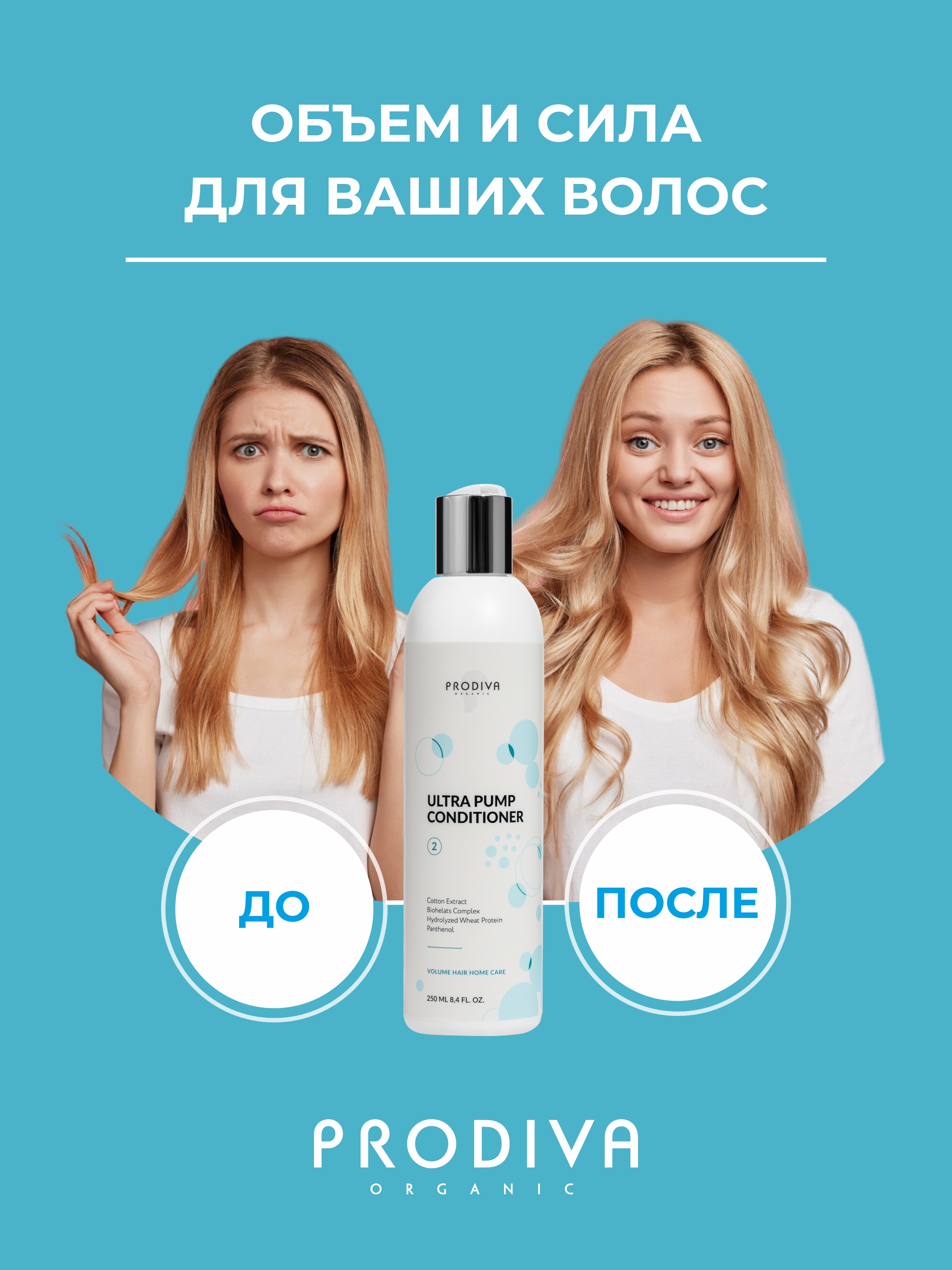 Кондиционер PRODIVA для объема и плотности волос 250 мл - фото 4