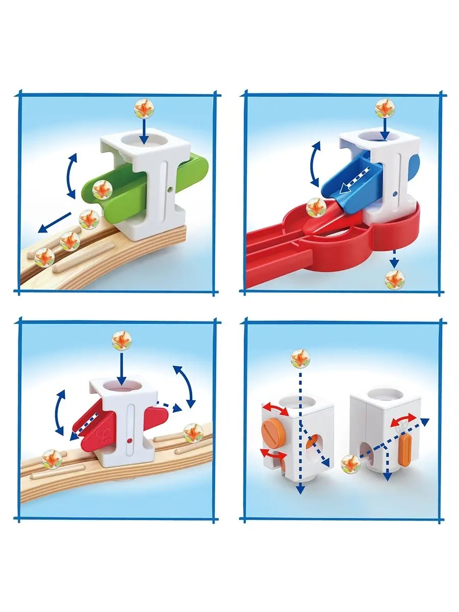 Конструктор Hape Супер спираль деревянный 129 дет. - фото 15