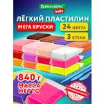 Пластилин Brauberg воздушный 24 цв.