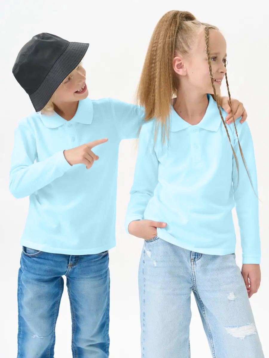 Поло UZCOTTON UZ-P-K-L/Небо - фото 8