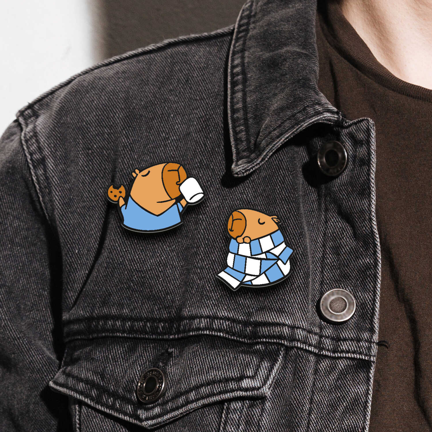 Значок Феникс + Капибара 2 шт. - фото 2