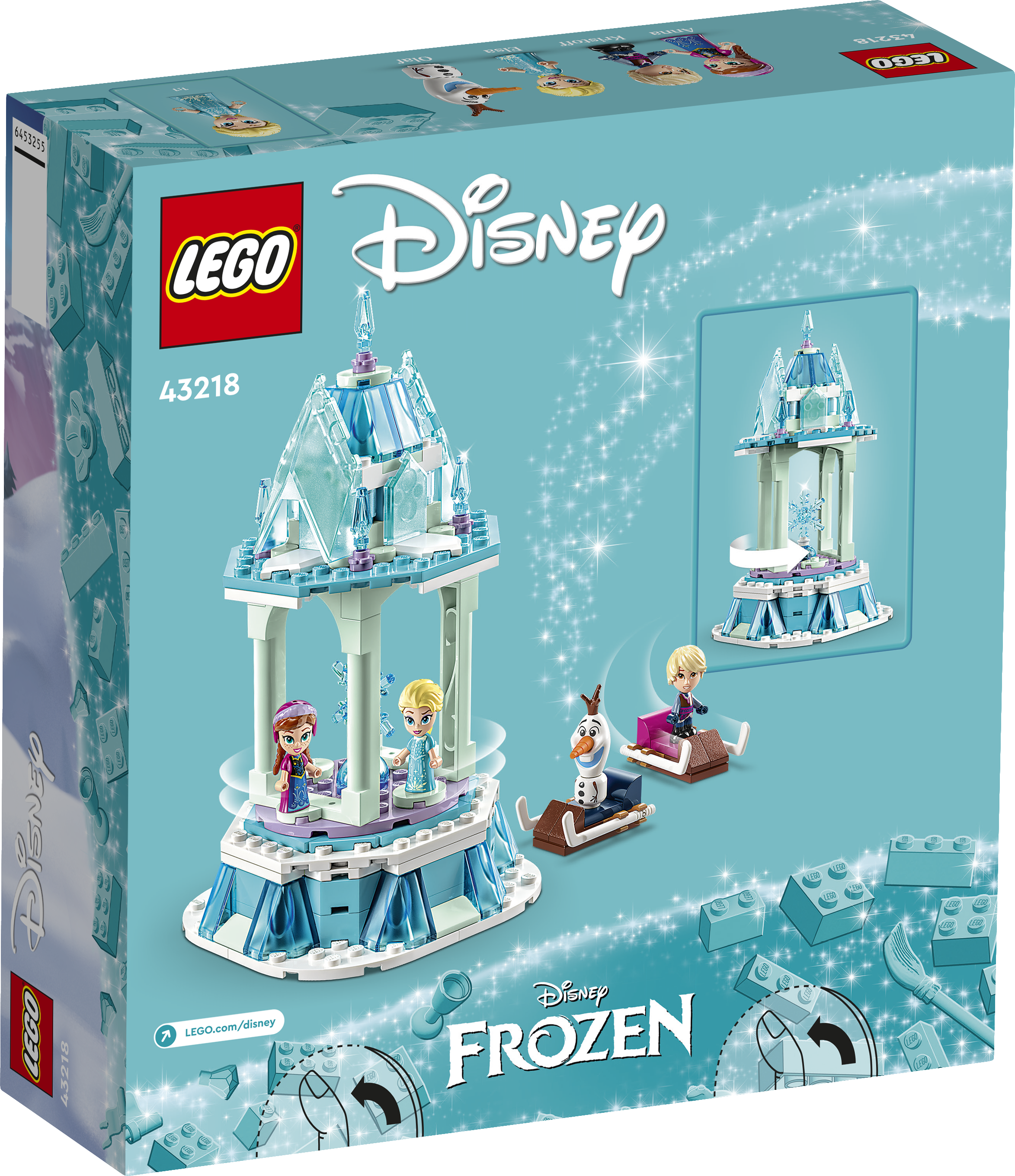 Конструктор LEGO Disney Princess Anna and Elsa Magical Carousel 175 дет. - фото 7