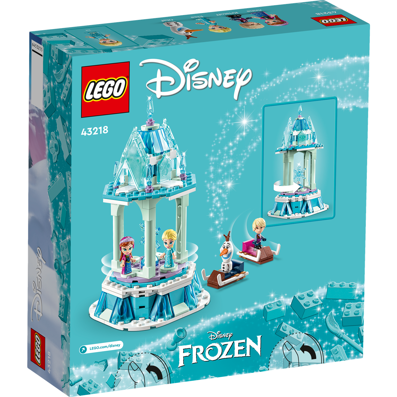 Конструктор LEGO Disney Princess Anna and Elsa Magical Carousel 175 дет. - фото 7