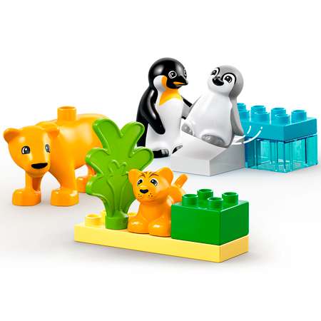 Конструктор LEGO DUPLO Семейства диких животных 10 дет.