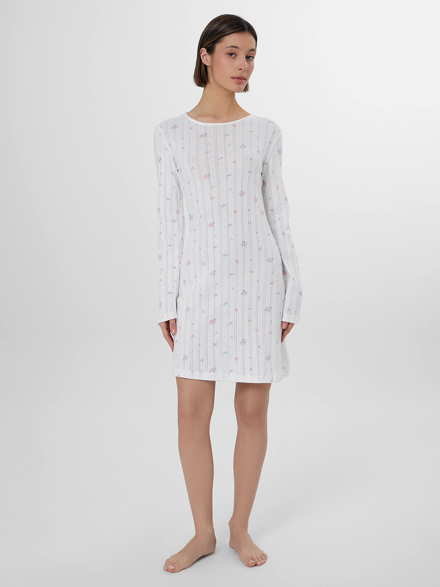 Сорочка ночная Mark Formelle (Марк Формэль) 572397/розы на белом - фото 1