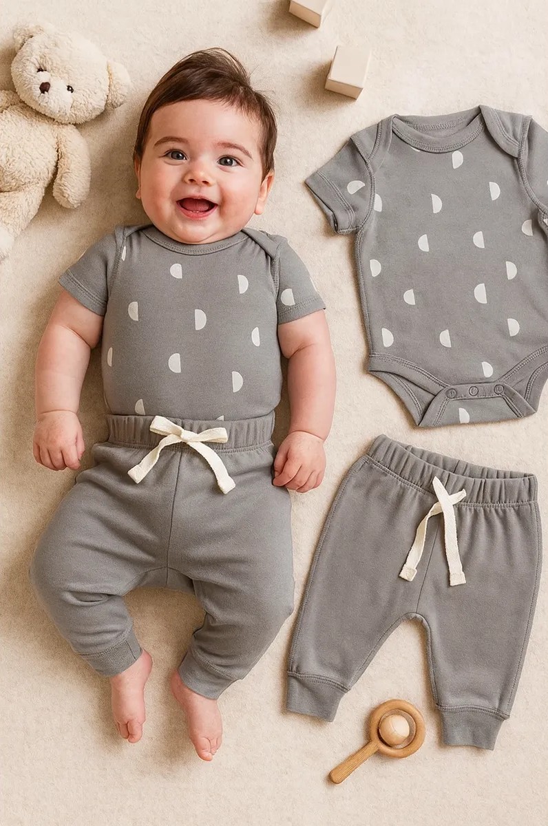 Комплект Mark Formelle (Марк Формэль) 89405/дольки на сером +серый - фото 1