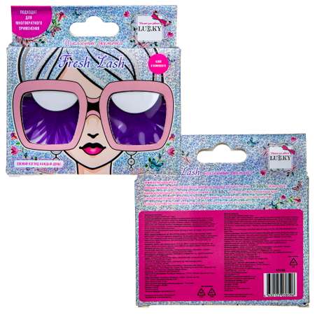 Накладные Ресницы Lukky Fresh Lash перьевые фиолетовые