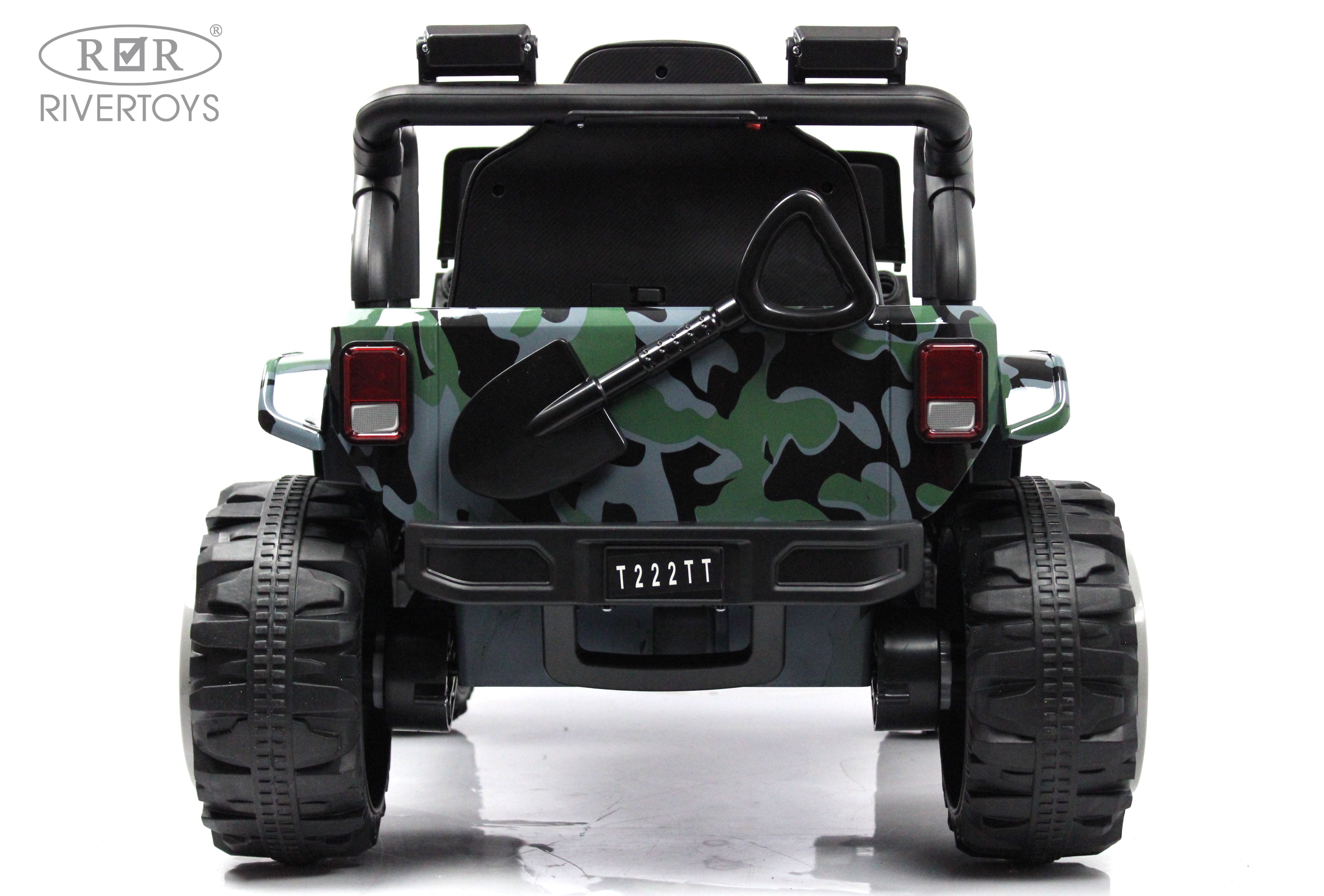 Электромобиль RIVERTOYS T222TT-4WD-CAMOUFLAGE С пультом ДУ - фото 6