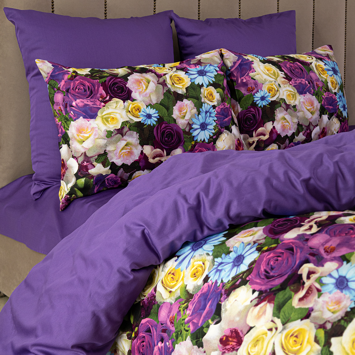 Комплект постельного белья SORRENTO DELUXE Малифисента евро 4 наволочки рис.3920-1+3637а-1 - фото 2