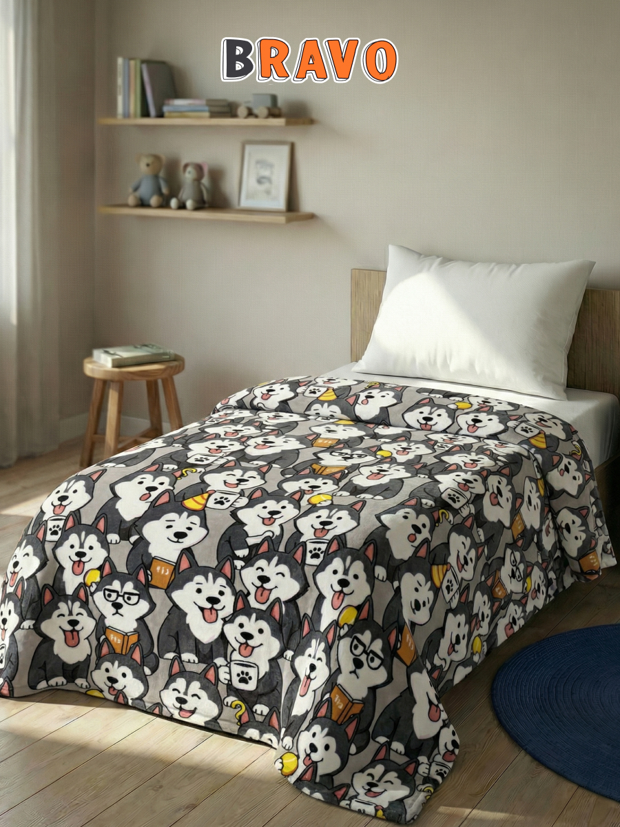 Покрывало BRAVO Хаски 150 x 200 см велсофт - фото 8