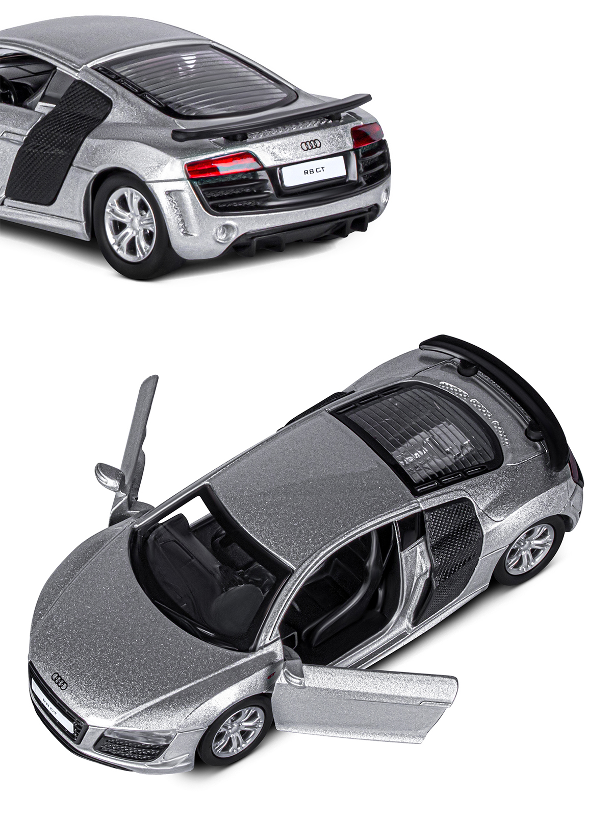 Автомобиль АВТОпанорама Audi R8 GT 1:43 JB1200138 - фото 9