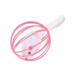 Игрушка для кошек Barbaks Мышь в шаре розовая сетка с кошачьей мятой 6см