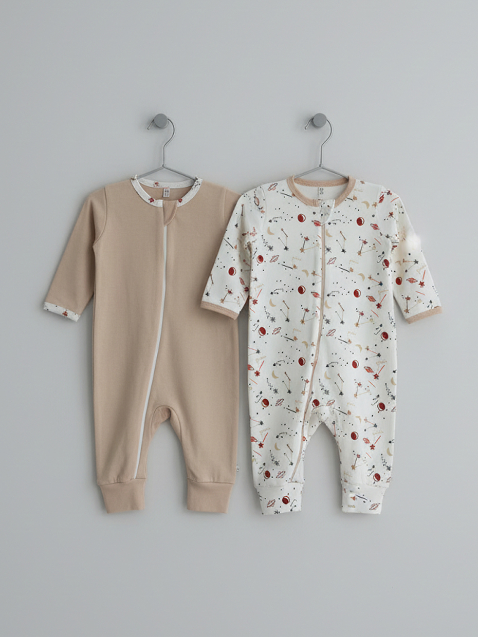 Комбинезон 2 шт Bunnyphant Т125-2/бежевый - фото 1