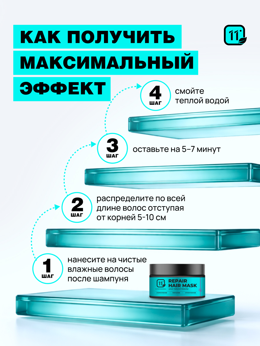 Маска 11i professional SOS восстановление 300 мл 1 шт. - фото 6