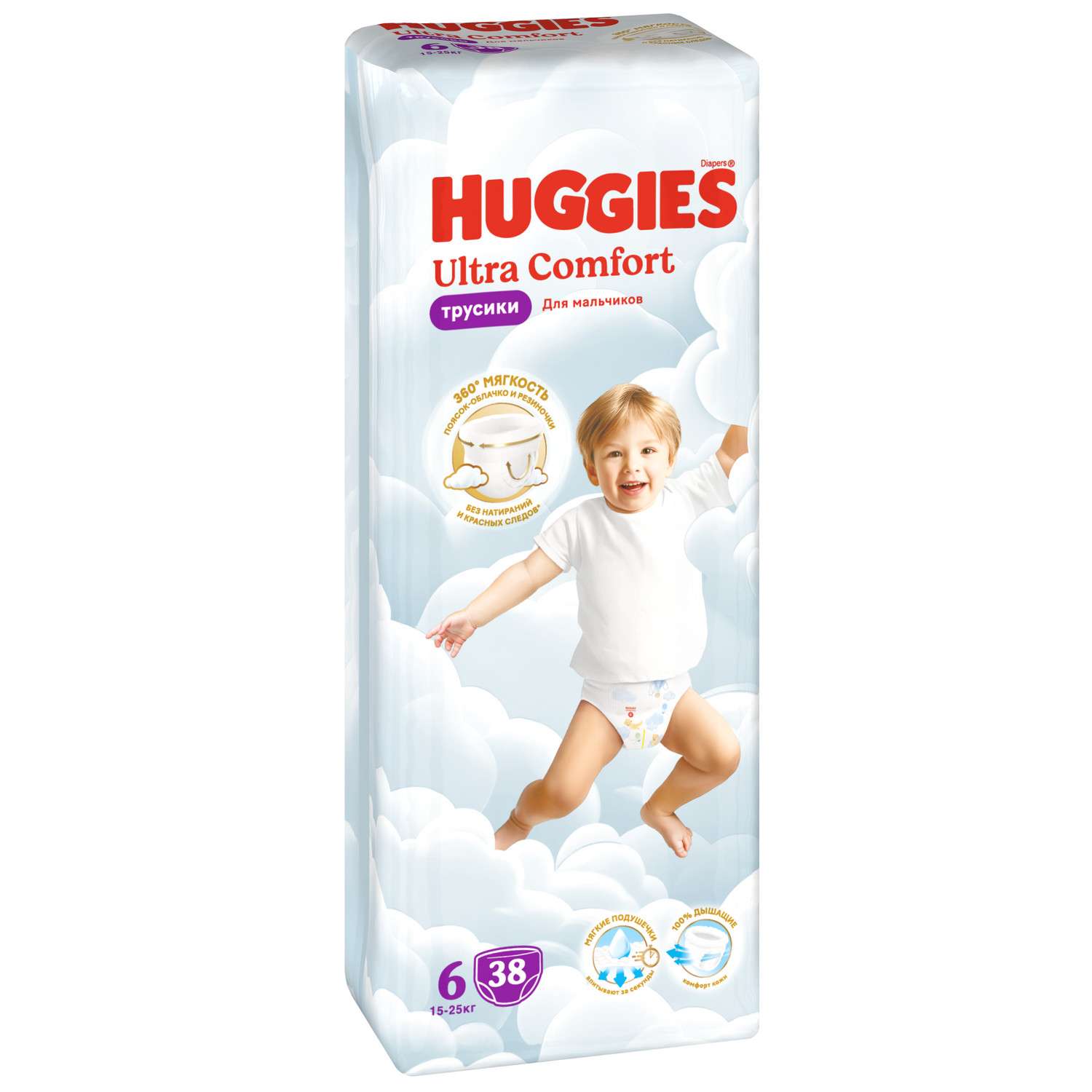 Трусики Huggies Ultra Comfort для мальчиков 6 (15-25) 38 шт. - фото 2